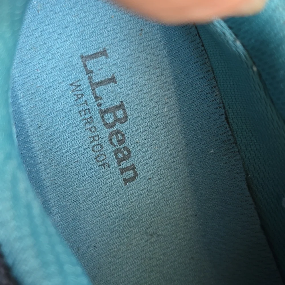 L.L. Bean Woman Gray and Teal Sneakers - Picture 3 of 5